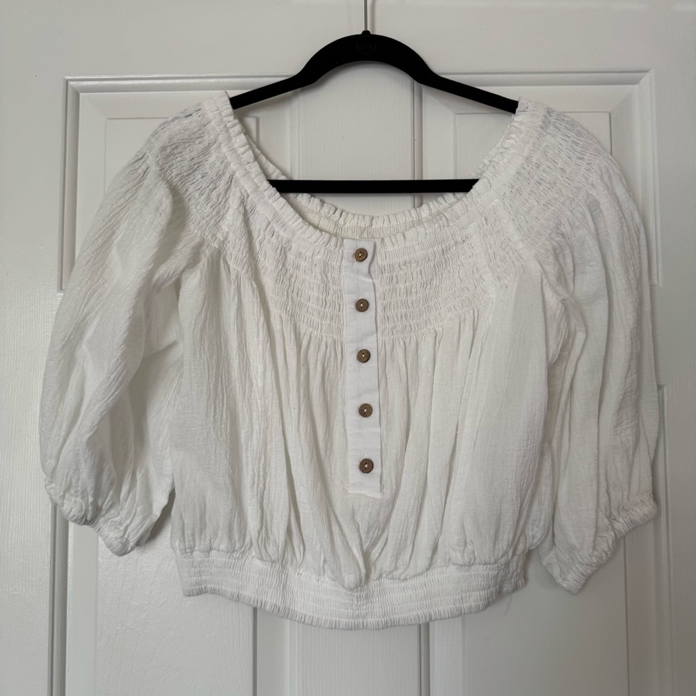 Newbury Kustom White Cotton Top